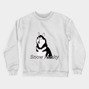 Cartoon of a husky dog Crewneck Sweatshirt